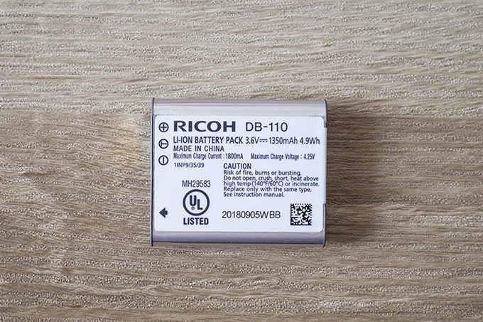RICOH-GRIII(GR3)オプション品_純正バッテリー