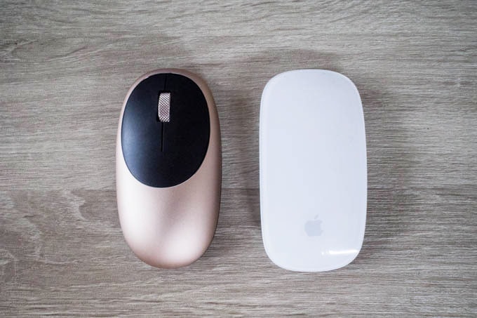 Satechi M1 Bluetoothマウス_Magic Mouse 2との大きさ比較