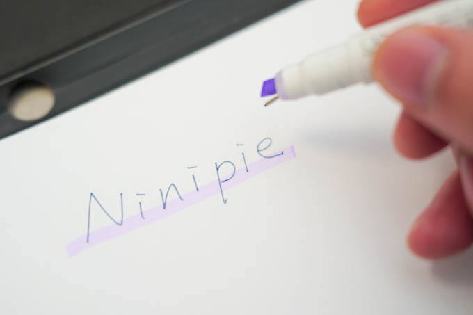 Ninipie(ニニピー) ペン＆マーカー_試し書き1